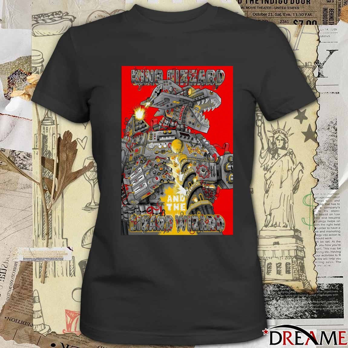 Poster King Gizzard and The Lizard Wizard November 14 2025 Poolen Copenhagen Denmark Show t-shirt
