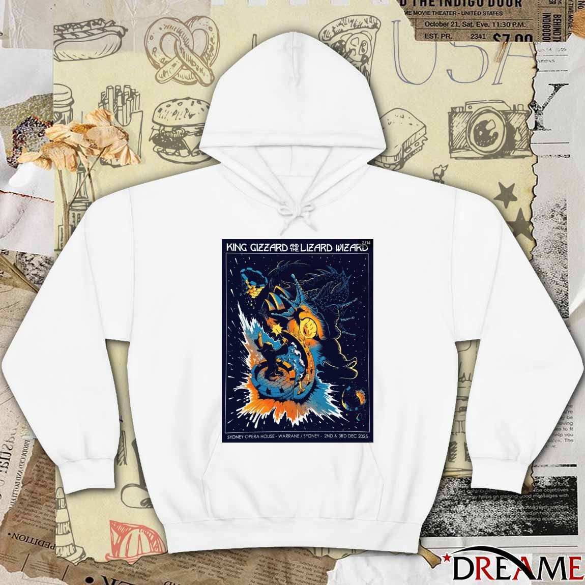 Poster King Gizzard and The Lizard Wizard Sydney Opera House November 2 and 3 2025 t-shirt