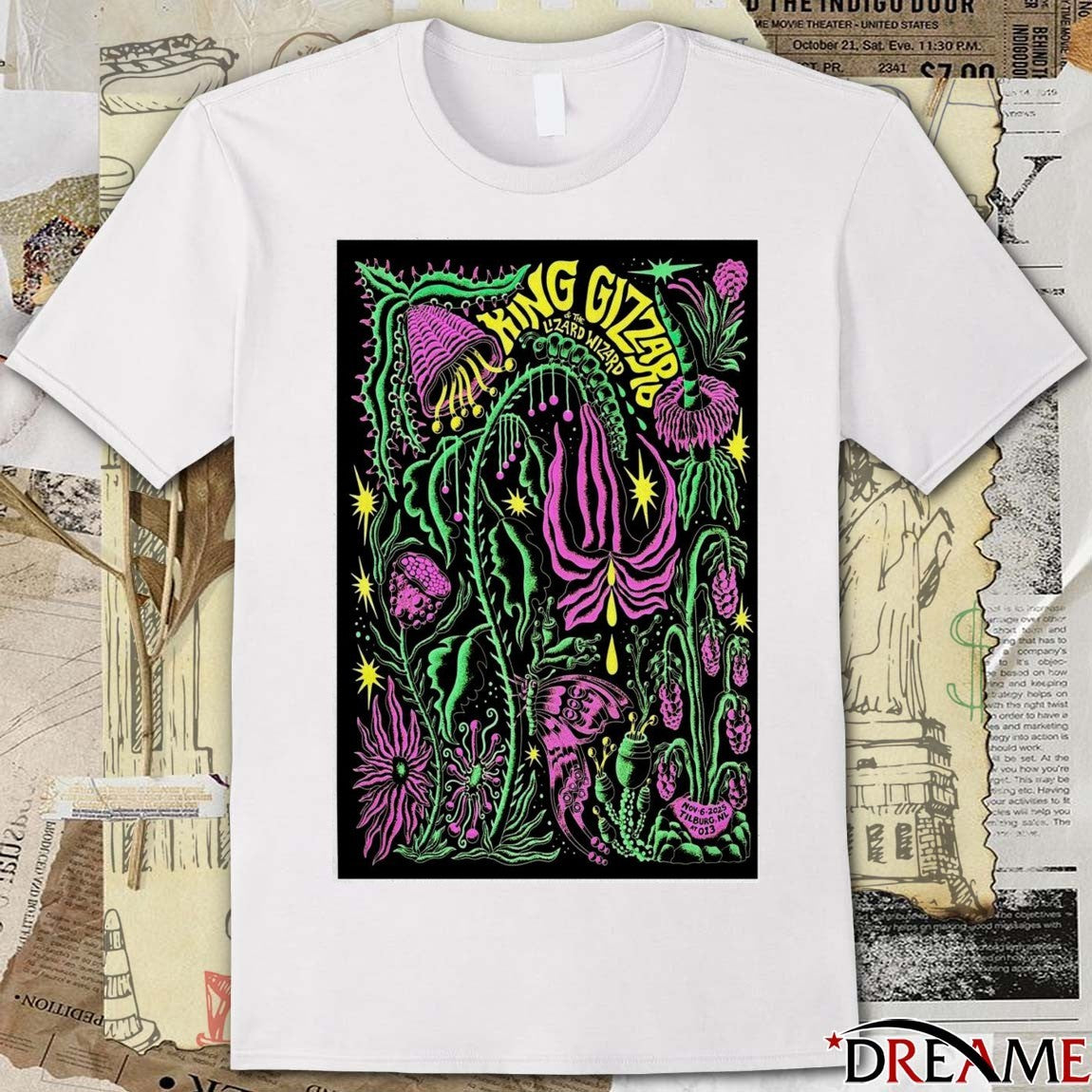 Poster King Gizzard and The Lizard Wizard Tilburg Netherlands 06 November 2025 t-shirt
