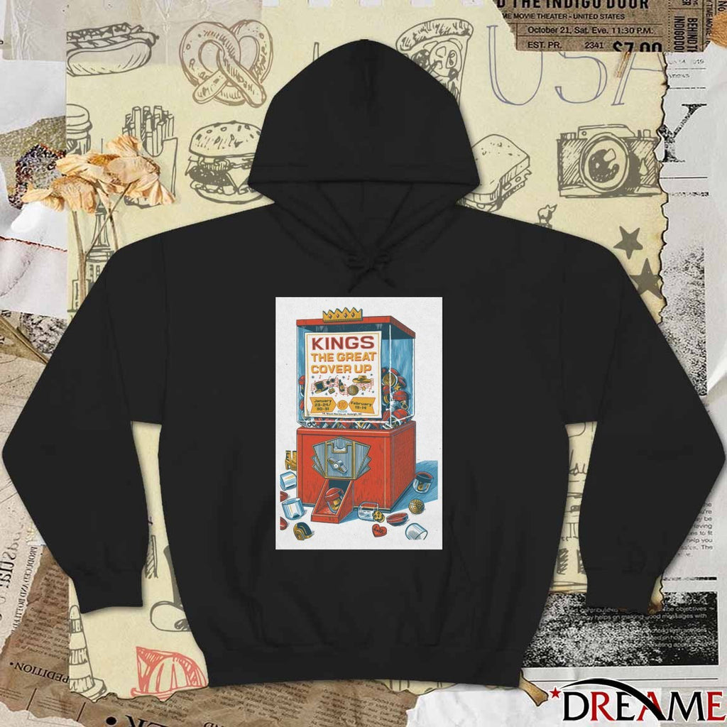 Poster Kings The Great Cover Up January 23-24, 30-31 February 13-14, 2026 Raleigh, NC t-shirt