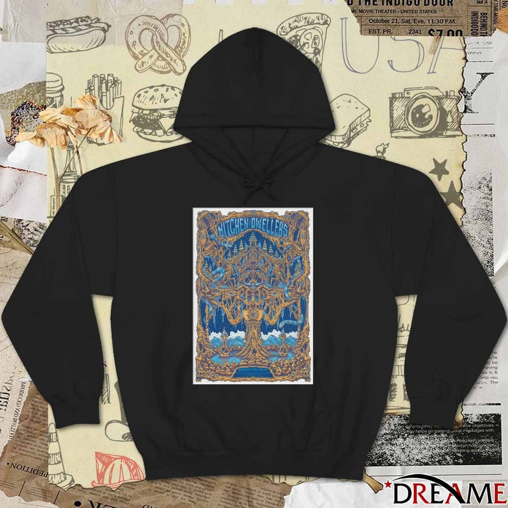 Poster Kitchen Dweller January 22-23 Cervantes’ Masterpiece Ballroom Denver CO t-shirt