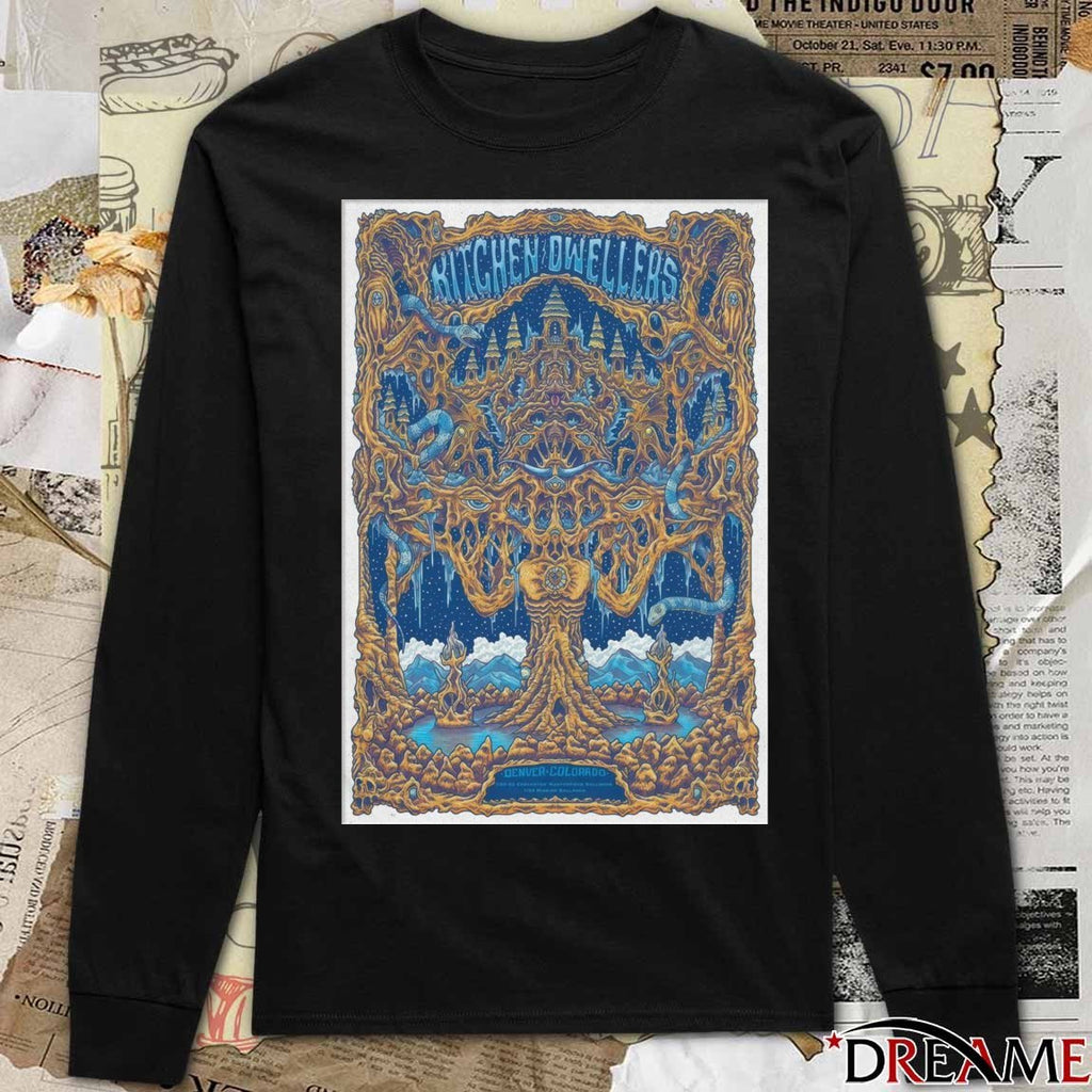 Poster Kitchen Dweller January 22-23 Cervantes’ Masterpiece Ballroom Denver CO t-shirt
