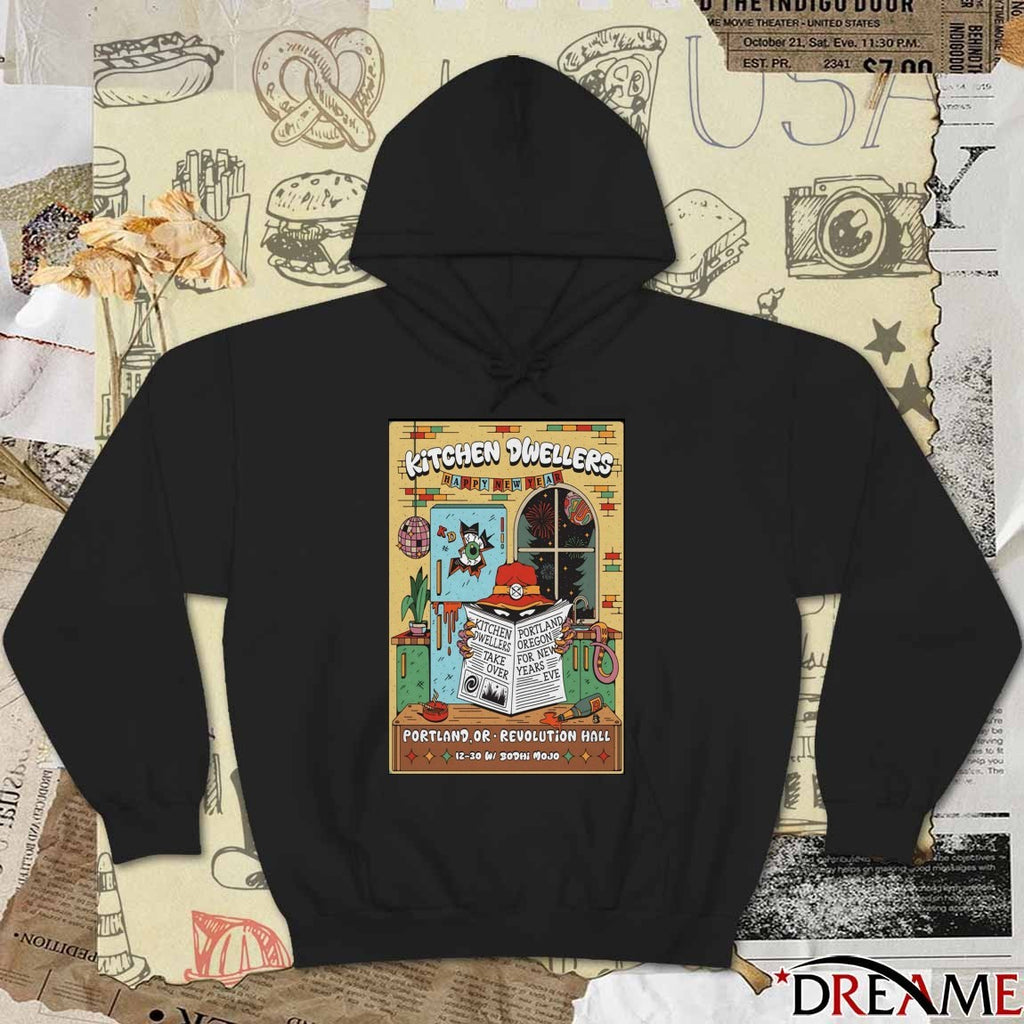 Poster Kitchen Dwellers Revolution Hall In Portland OR December 30-31 2025 t-shirt