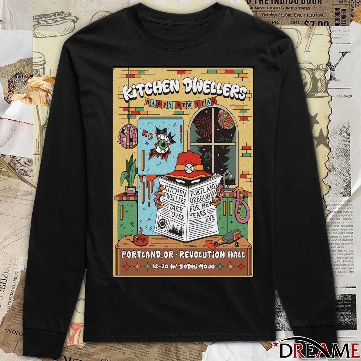 Poster Kitchen Dwellers Revolution Hall In Portland OR December 30-31 2025 t-shirt