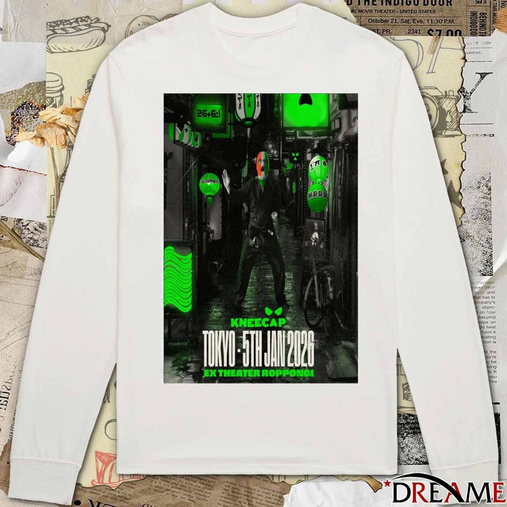 Poster Kneecap Ex Theatre Roppongi January 5 2026 Tokyo t-shirt