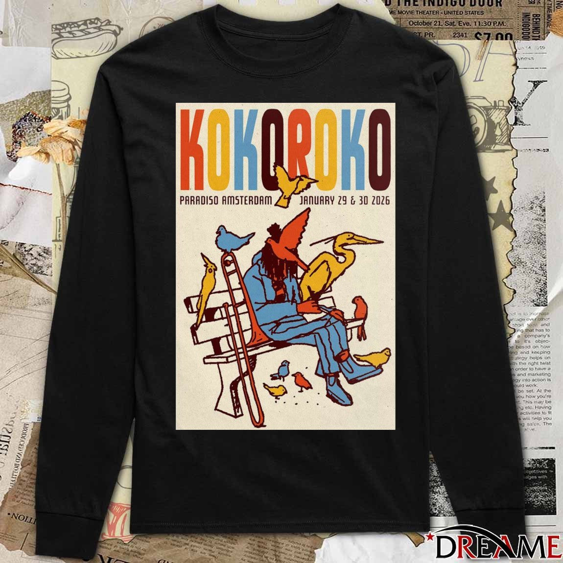 Poster Kokoroko January 29 – 30 2026 Paradiso Amsterdam t-shirt