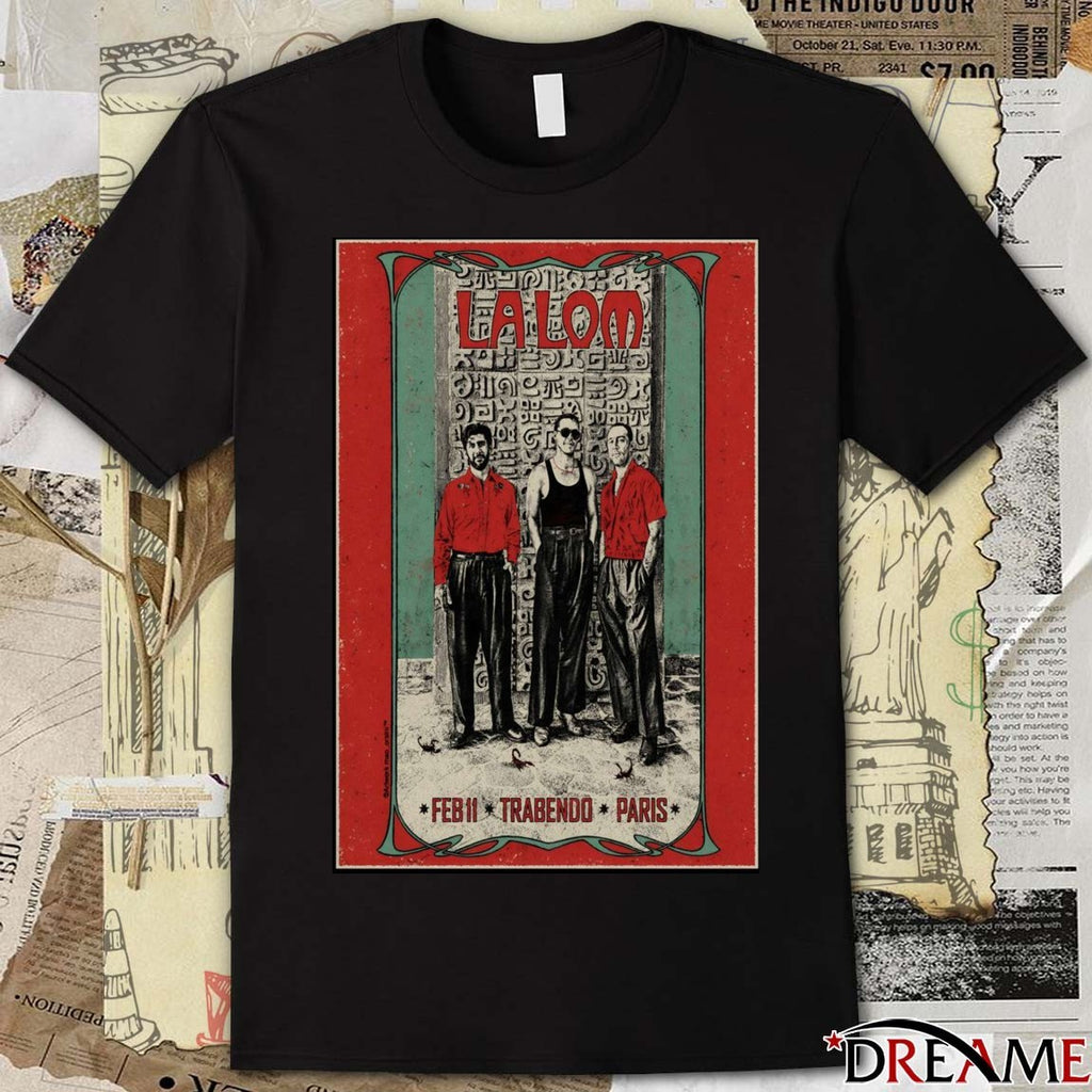 Poster La Lom February 11 2026 Trabendo Paris FR t-shirt
