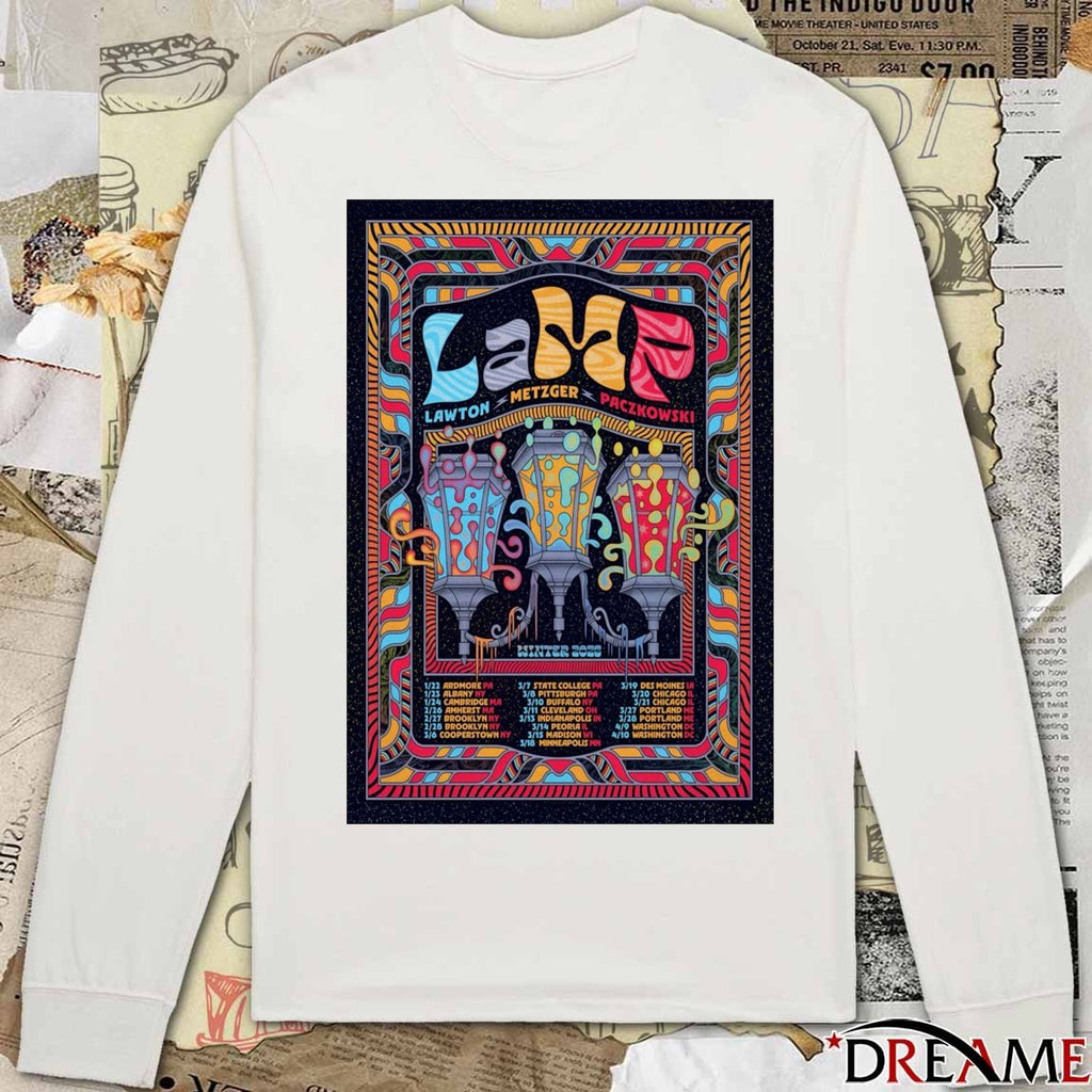 Poster Lamp 2026 Winter Tour Lawton Metzger Paczkowski t-shirt