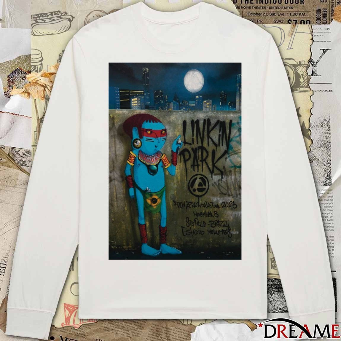 Poster Linkin Park From Zero World Tour 08 November 2025 Sao Paulo Concert t-shirt