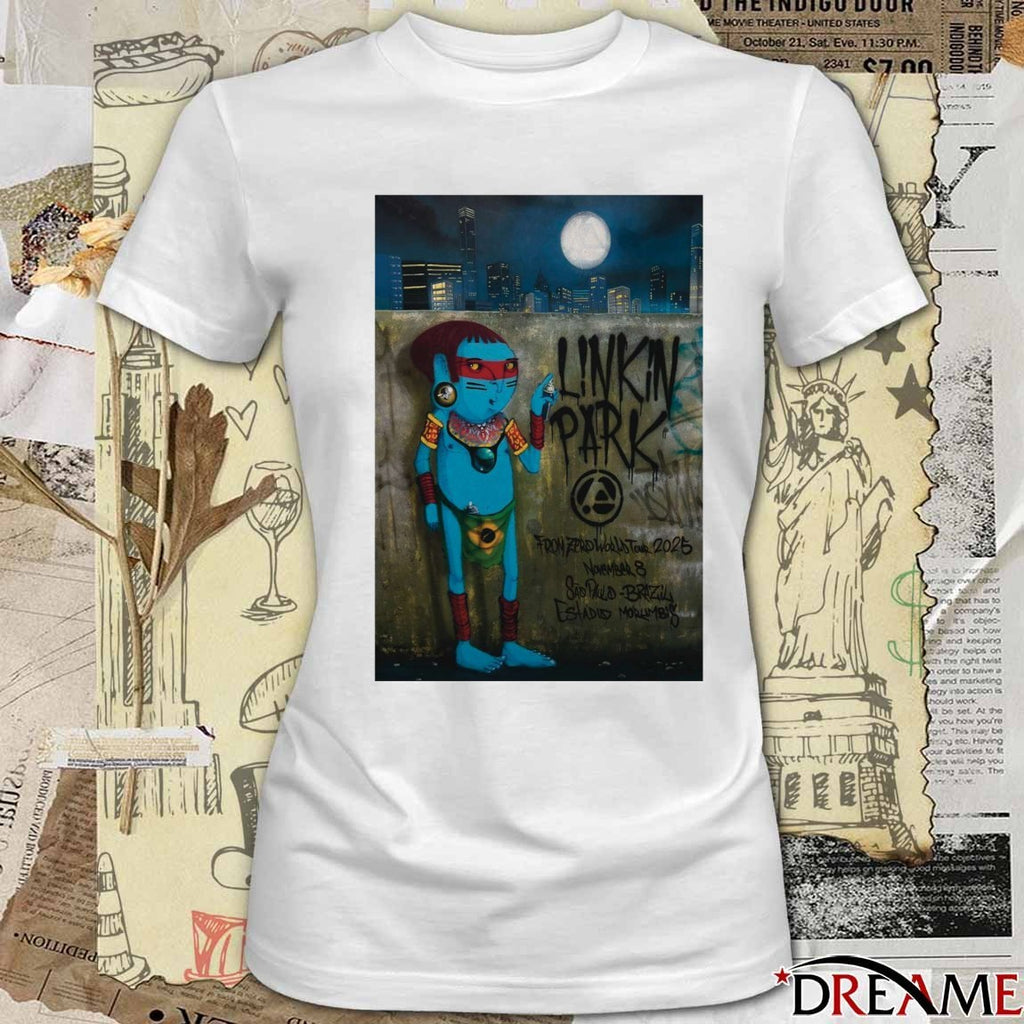 Poster Linkin Park From Zero World Tour 08 November 2025 Sao Paulo Concert t-shirt
