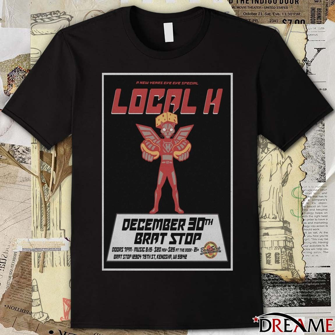 Poster Local H Show The Sunsphere December 30th 2025 t-shirt