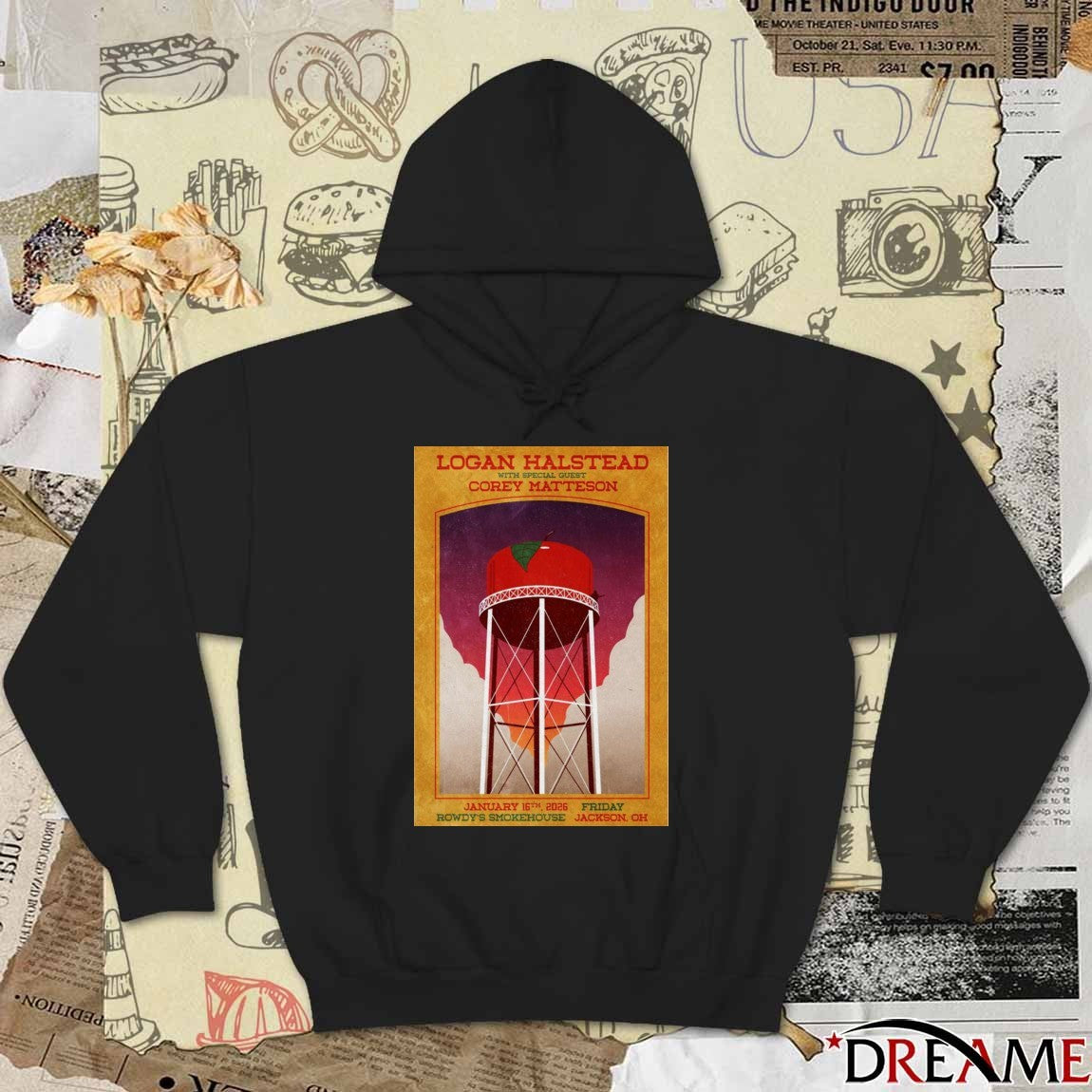 Poster Logan Halstead January 16 2026 Jackson, Ohio t-shirt