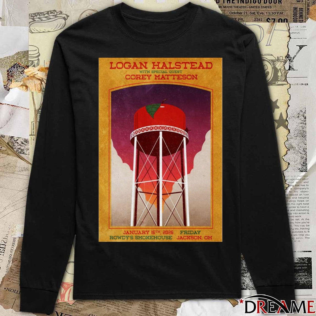Poster Logan Halstead January 16 2026 Jackson, Ohio t-shirt