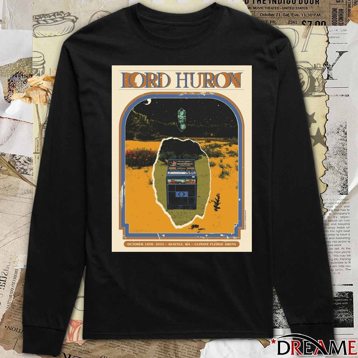 Poster Lord Huron Climate Pledge Arena in Seattle WA October 18 2025 t-shirt
