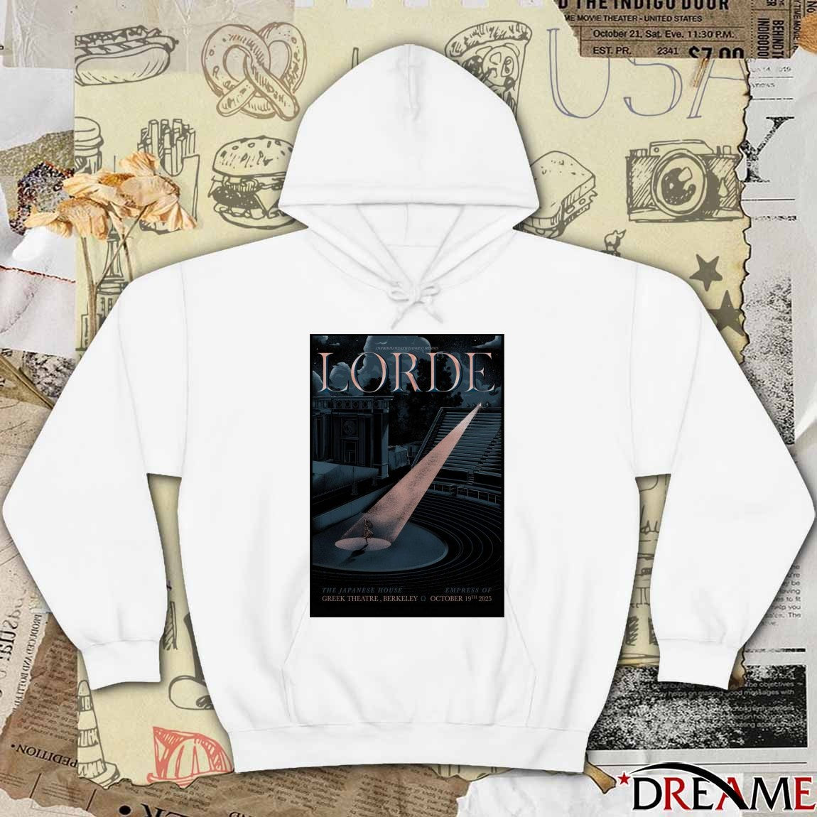 Poster Lorde October 19 2025 The Japanese House The Greek Theatre Show t-shirt