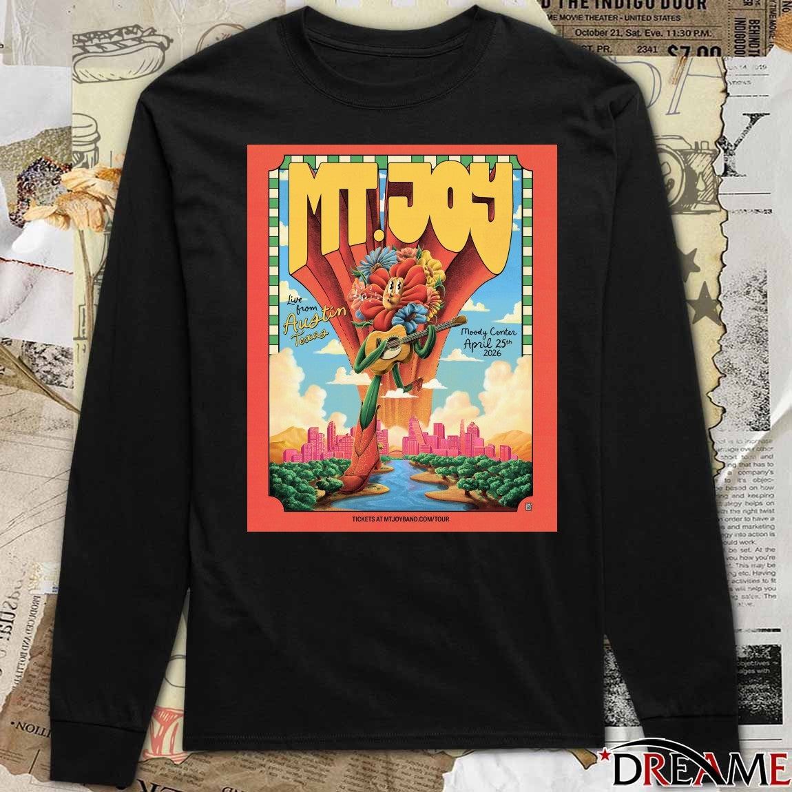 Poster MT Joy April 25, 2026 Moody Center Live From Austin TX t-shirt