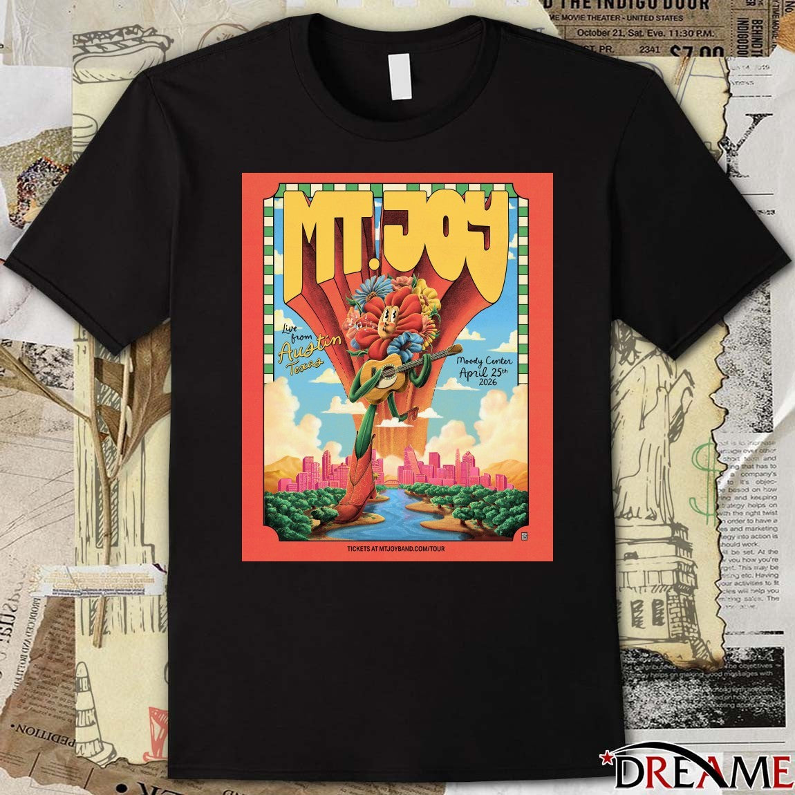 Poster MT Joy April 25, 2026 Moody Center Live From Austin TX t-shirt