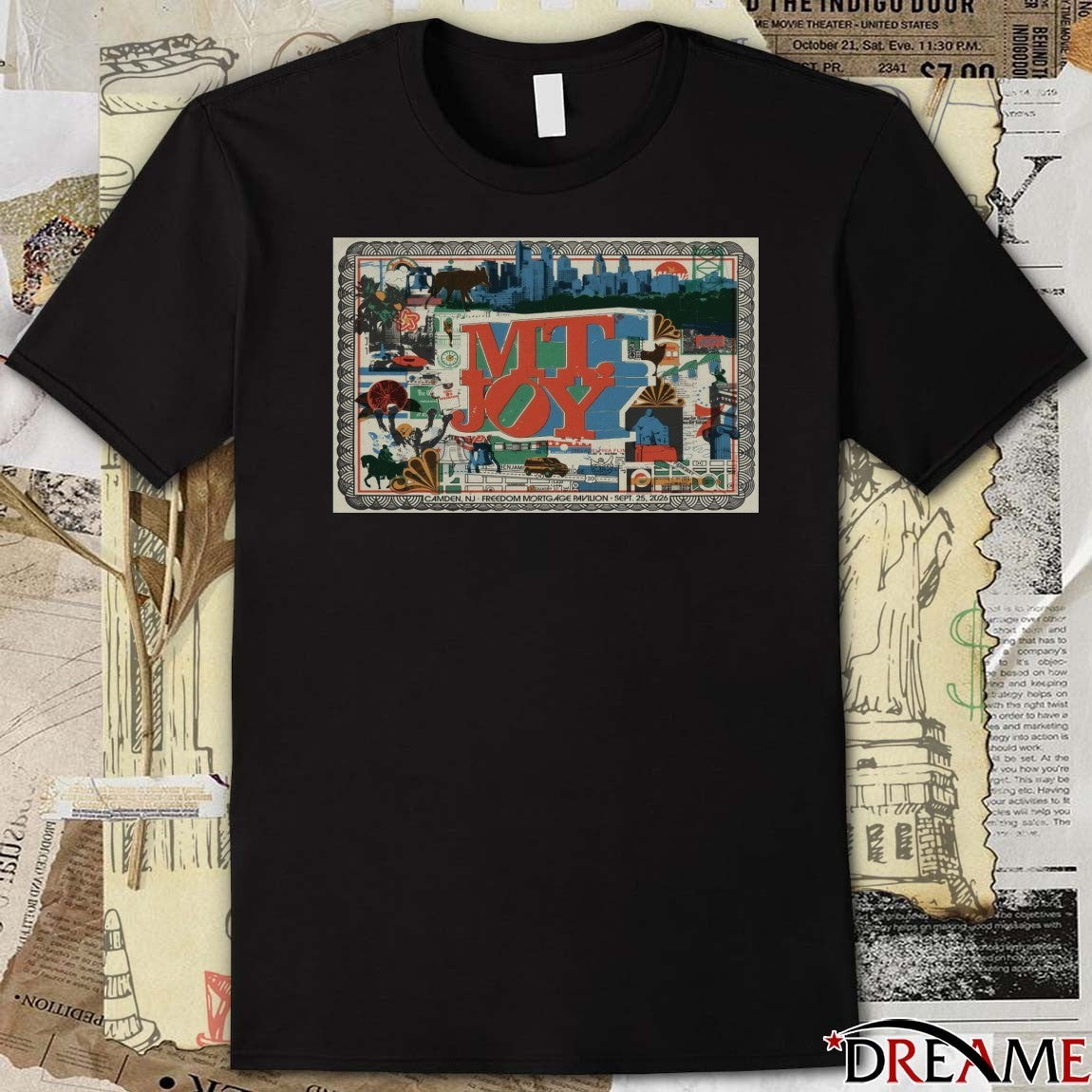 Poster MT. Joy Camden NJ September 25 2026 Freedom Mortgage Pavilion t-shirt