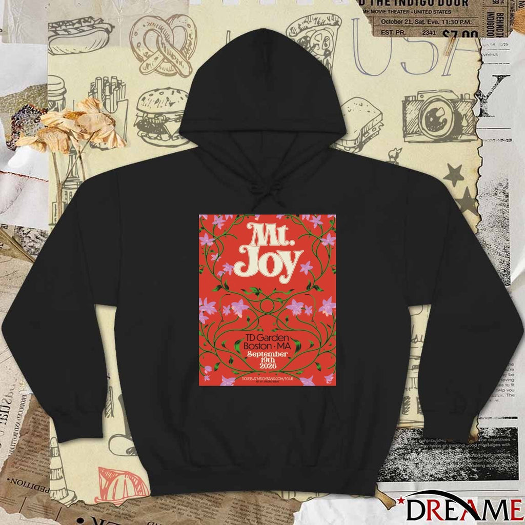 Poster MT. Joy TD Garden On September 19 2026 In Boston MA t-shirt