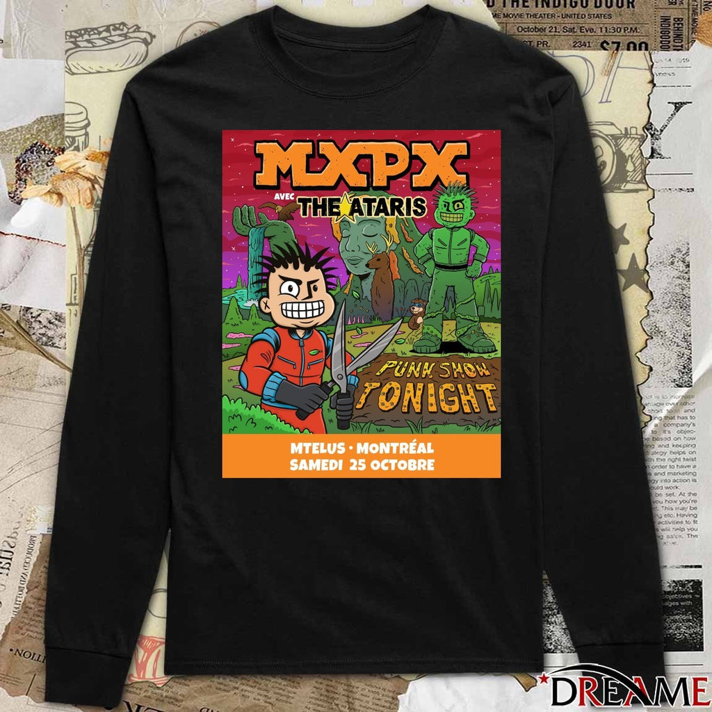 Poster MXPX Avec The Ataris October 25 2025 MTELUS in Montreal Punk Show Tonight t-shirt