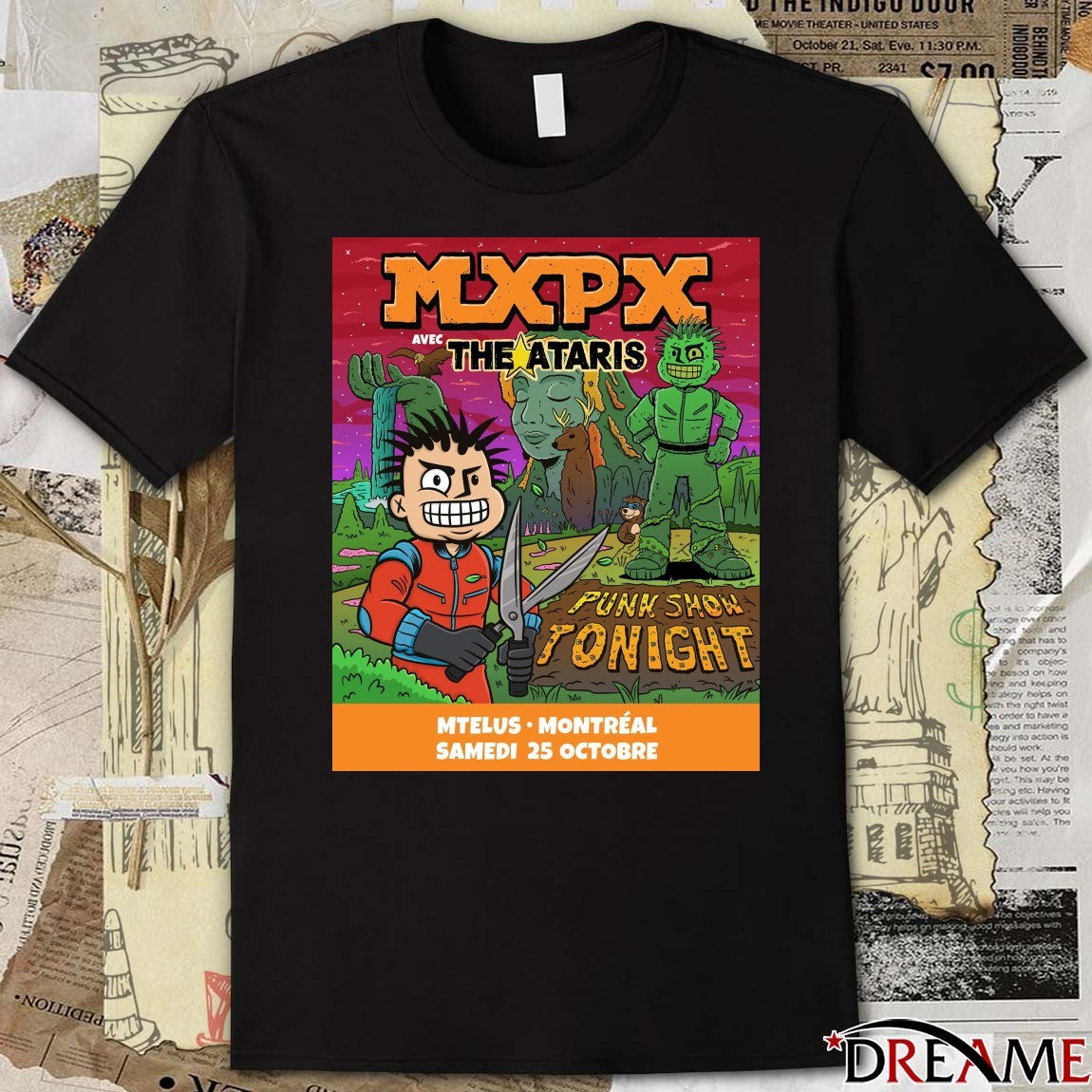 Poster MXPX Avec The Ataris October 25 2025 MTELUS in Montreal Punk Show Tonight t-shirt