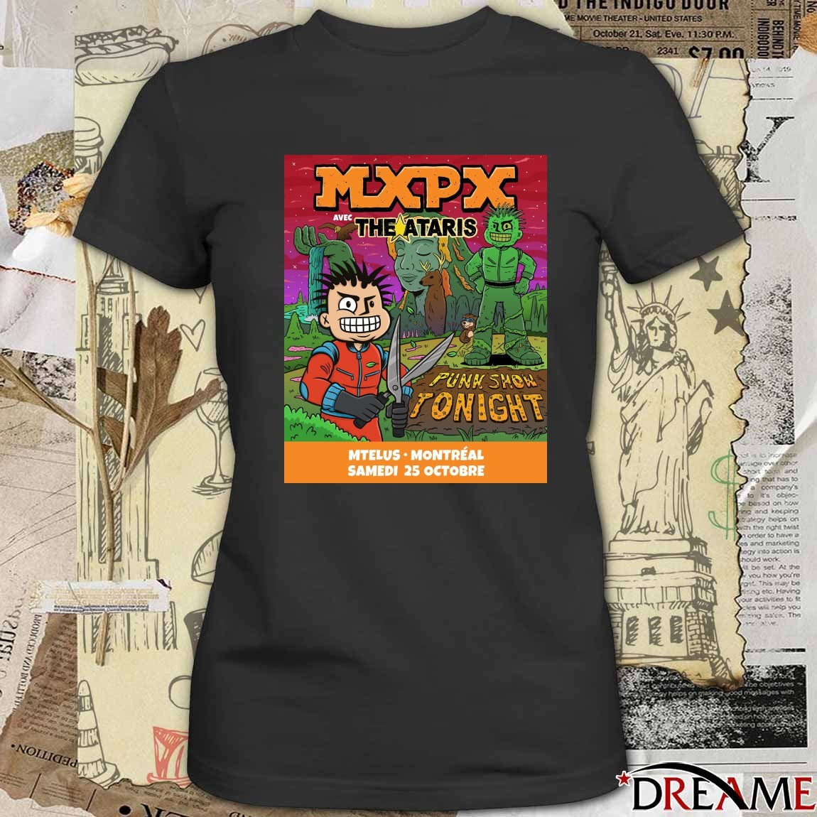 Poster MXPX Avec The Ataris October 25 2025 MTELUS in Montreal Punk Show Tonight t-shirt