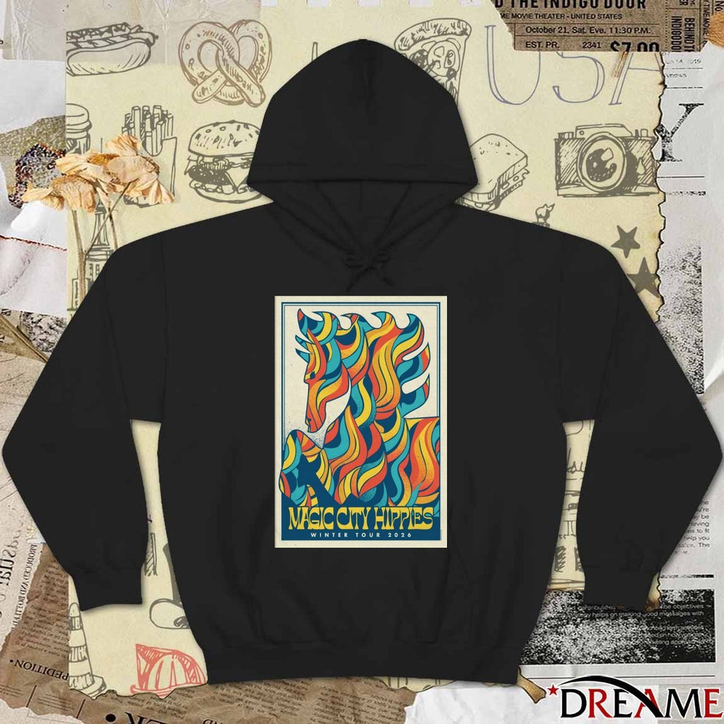 Poster Magic City Hippies Tour Winter 2026 t-shirt