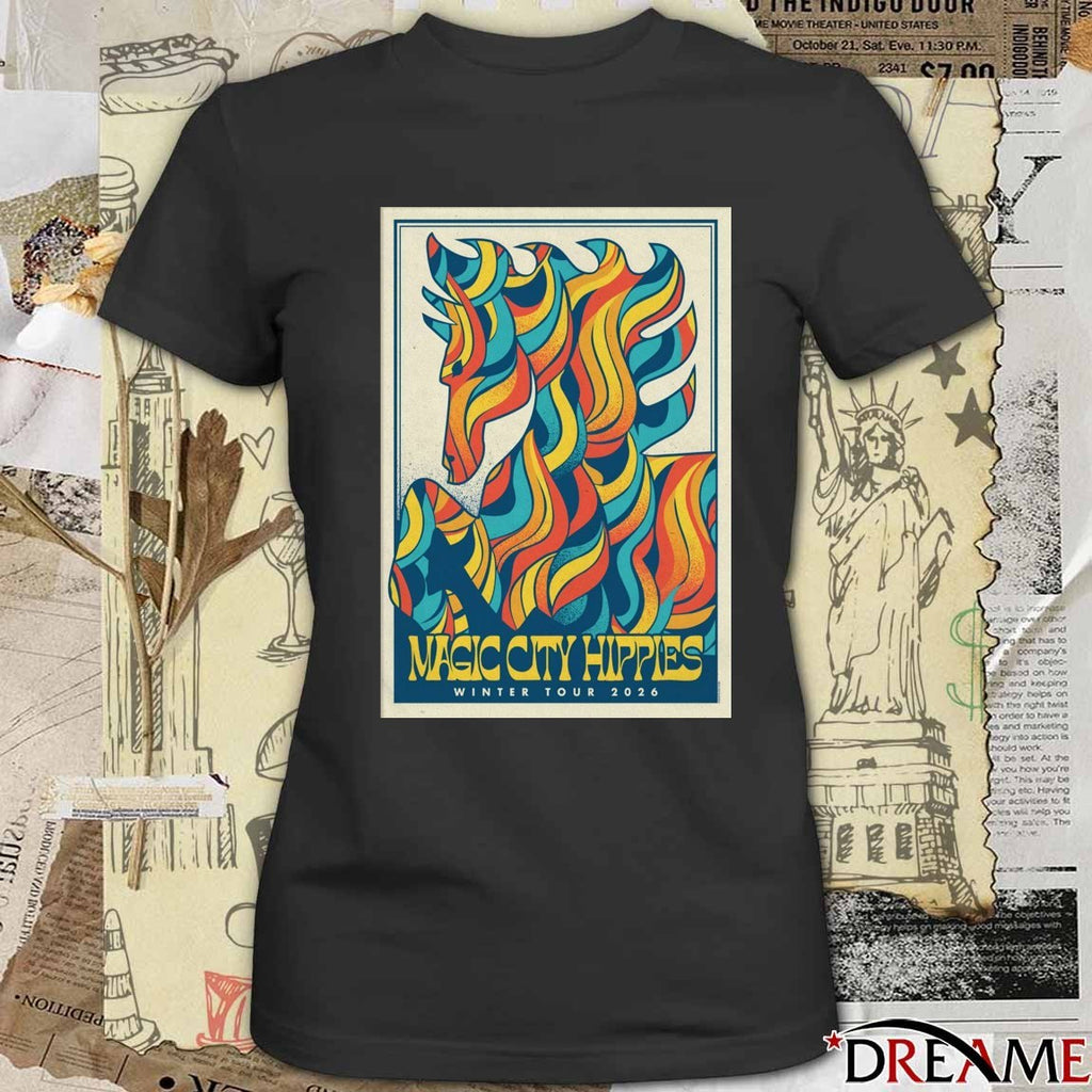 Poster Magic City Hippies Tour Winter 2026 t-shirt