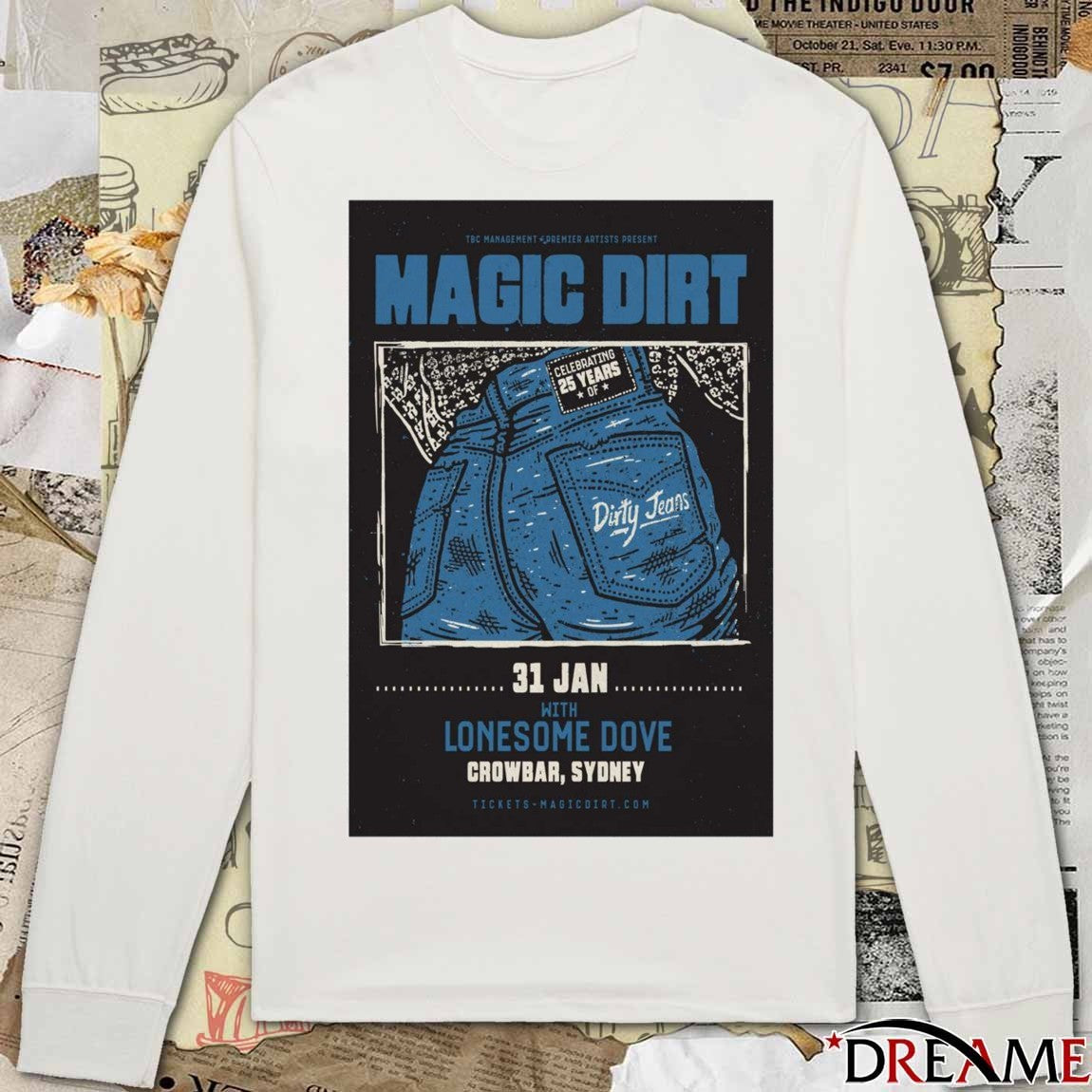 Poster Magic Dirt Crowbar, Sydney January 31 2026 t-shirt