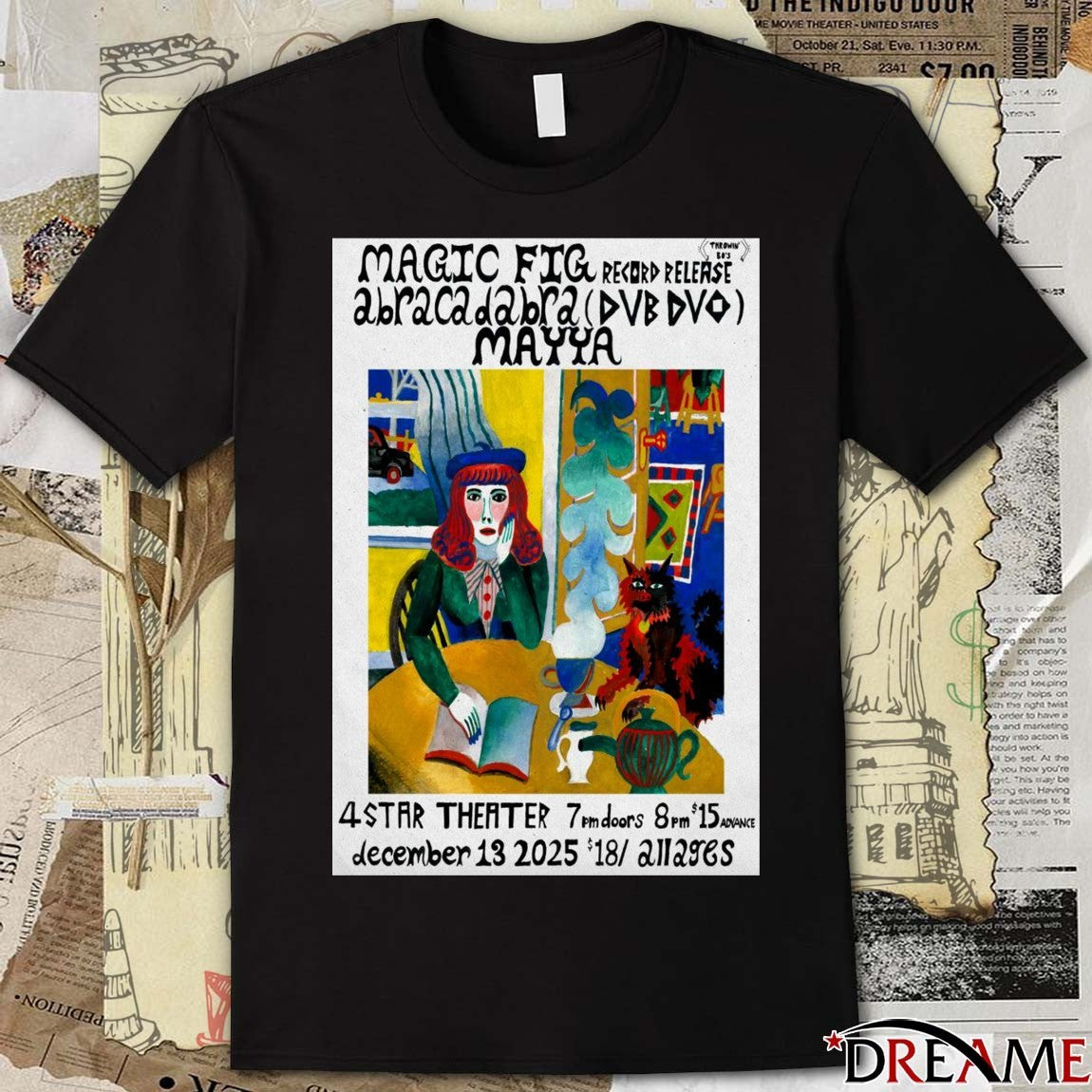 Poster Magic Fig December 13 2025 4 Star Theater San Francisco CA t-shirt