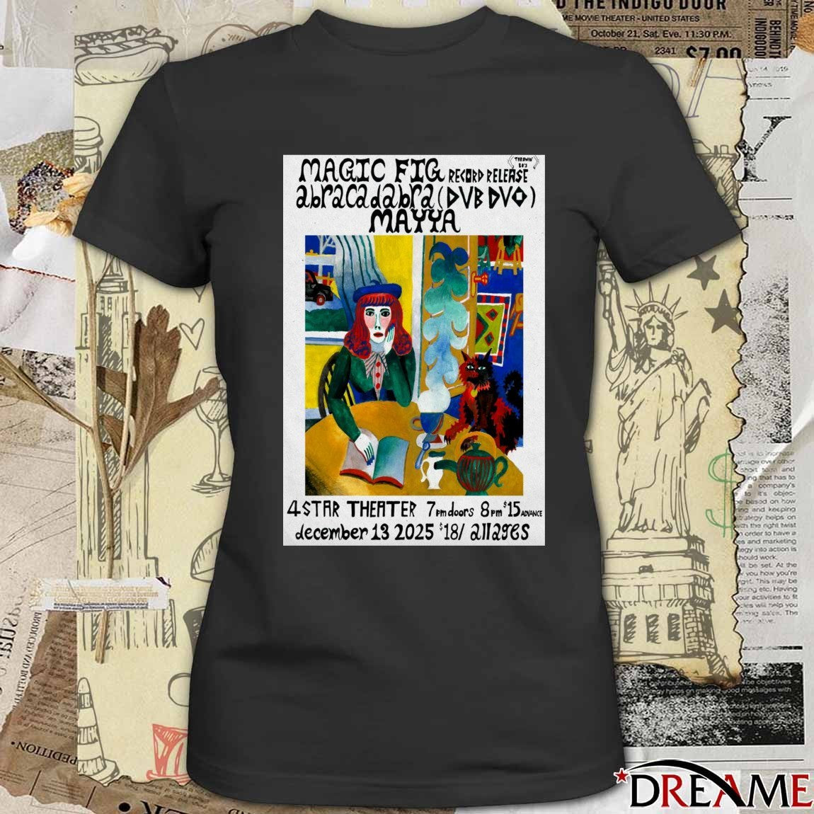 Poster Magic Fig December 13 2025 4 Star Theater San Francisco CA t-shirt