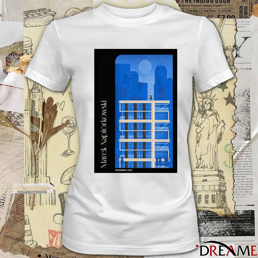 Poster Marek Napiorkowski December 5 2025 Warsaw Poland t-shirt