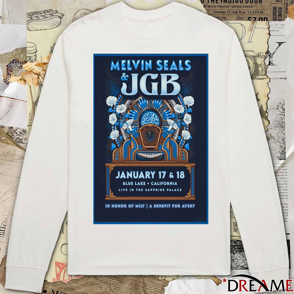 Poster Melvin Seals And JGB Tour Blue Lake CA On January 17-18 2026 t-shirt