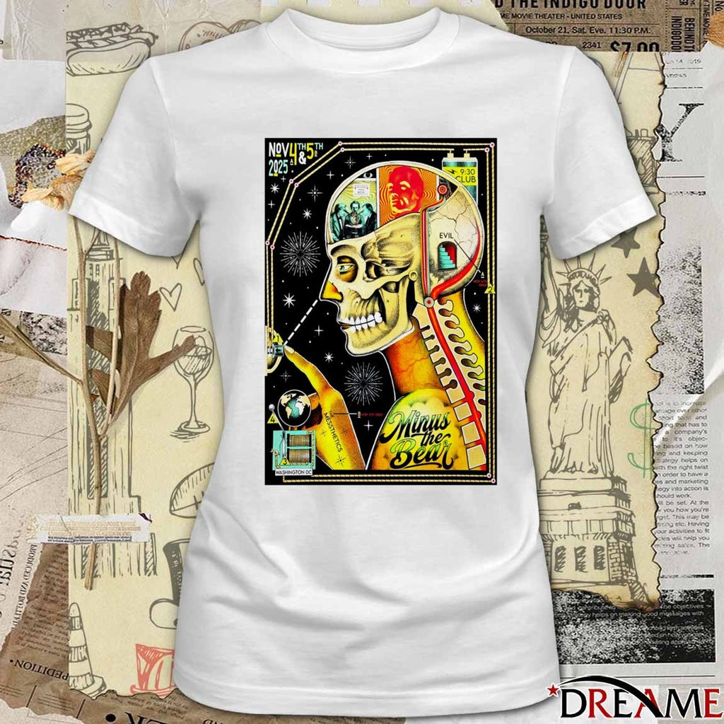 Poster Minus The Bear 9-30 CLUB In Washington DC November 4-5 2025 t-shirt