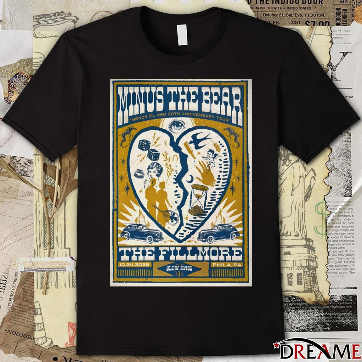 Poster Minus The Bear The Fillmore Philadelphia PA October 24 2025 t-shirt