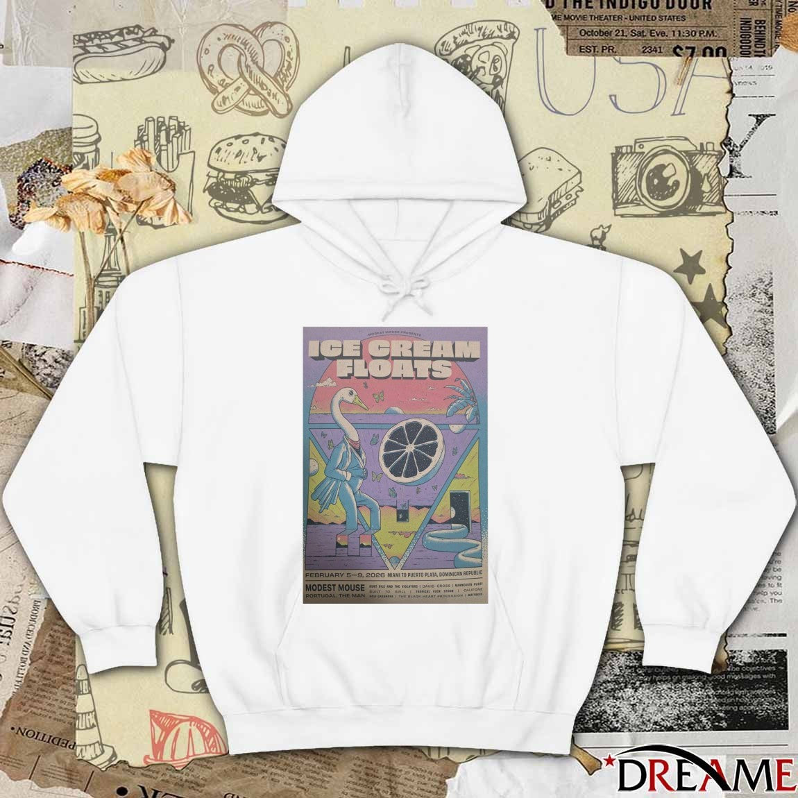 Poster Modest Mouse Dominican Republic February 5-9 2026 t-shirt