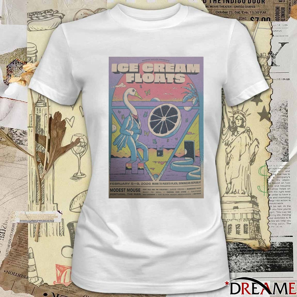 Poster Modest Mouse Dominican Republic February 5-9 2026 t-shirt