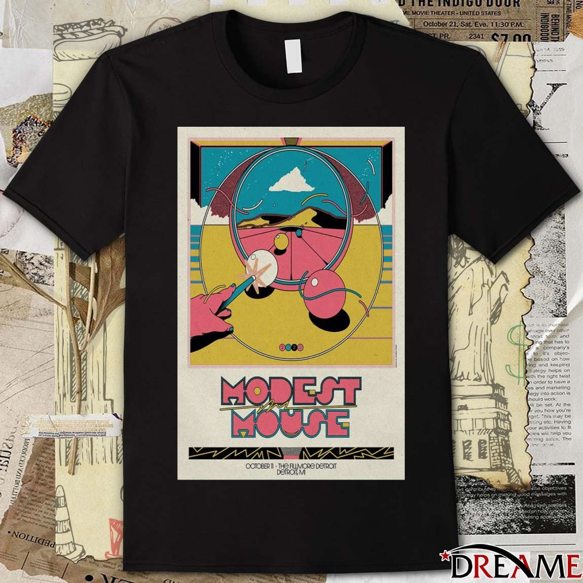 Poster Modest Mouse Tour October 11 2025 The Fillmore Detroit, MI t–shirt