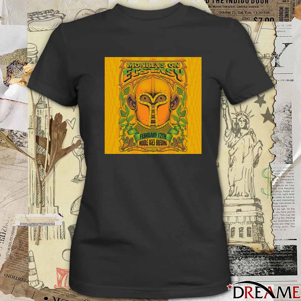 Poster Moe. In Syracuse NY On February 12 2026 Middle Ages Brewing t-shirt