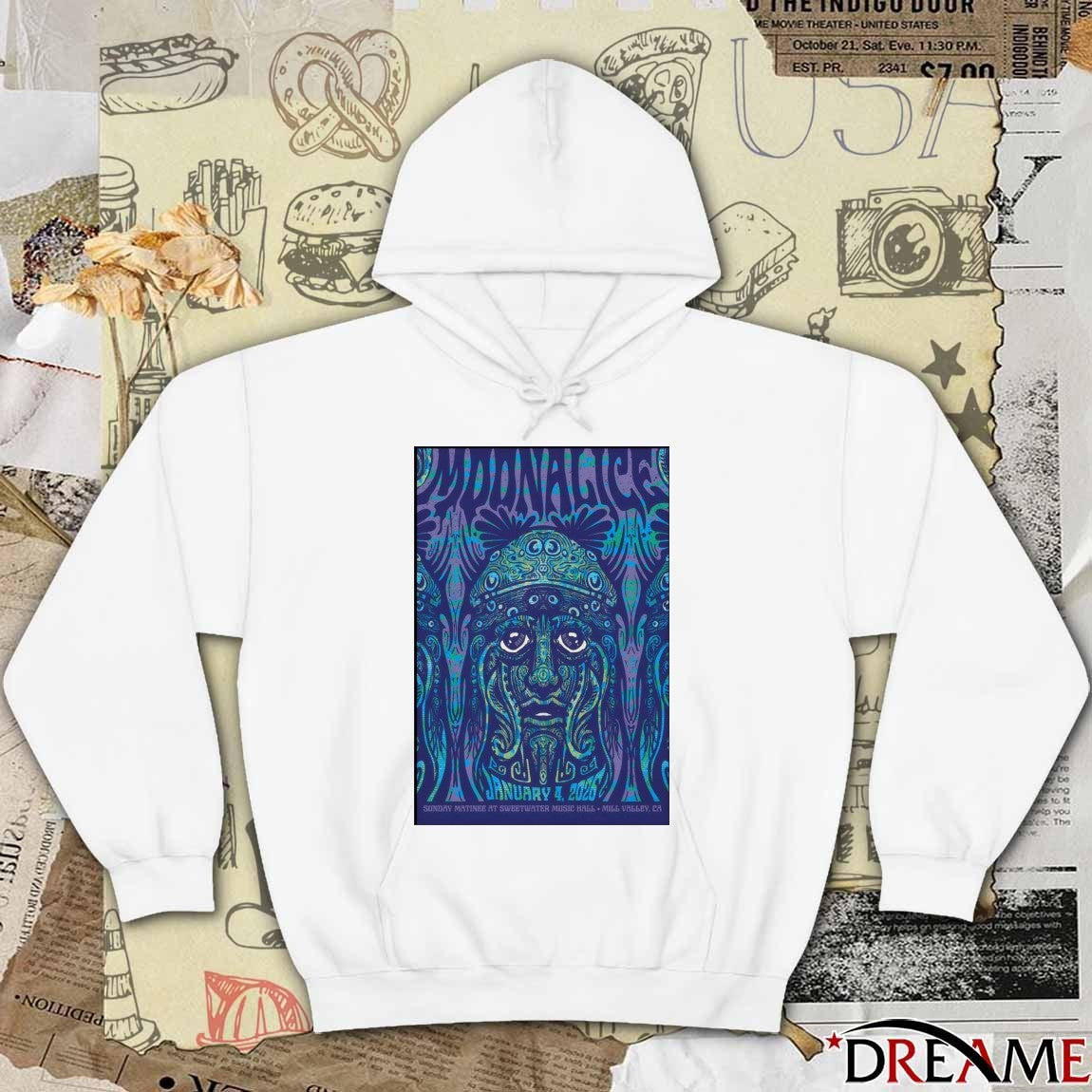 Poster Moonalice 1.4.2026 Sunday Matinee At Sweeter Music Hall Mill Valley CA t-shirt