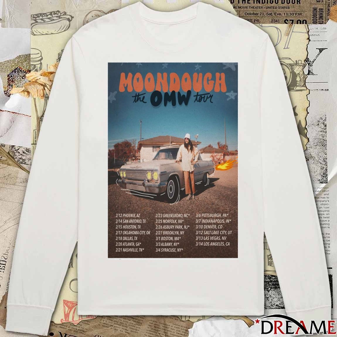 Poster Moondough The OMW Tour February 12 2026 Phoenix, AZ t-shirt