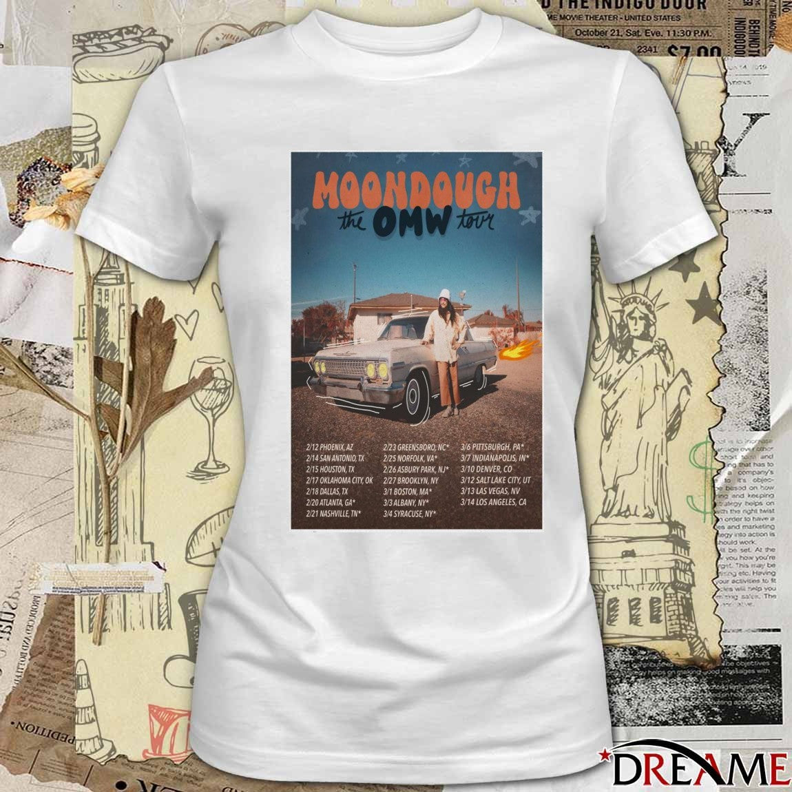Poster Moondough The OMW Tour February 12 2026 Phoenix, AZ t-shirt