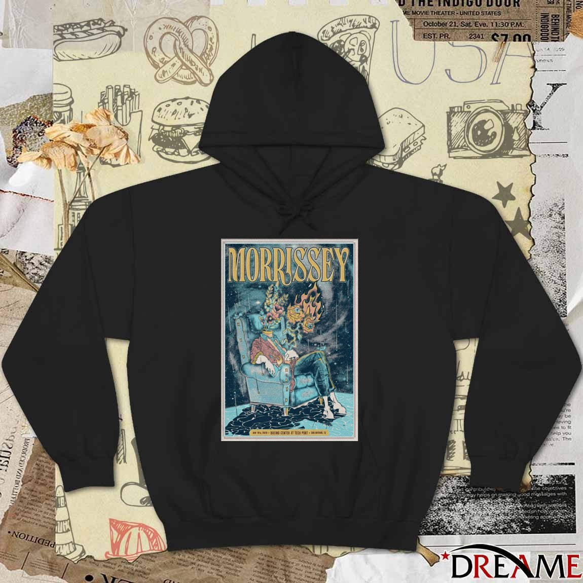 Poster Morrissey 10 January 2026 San Antonio, TX Tour t-shirt