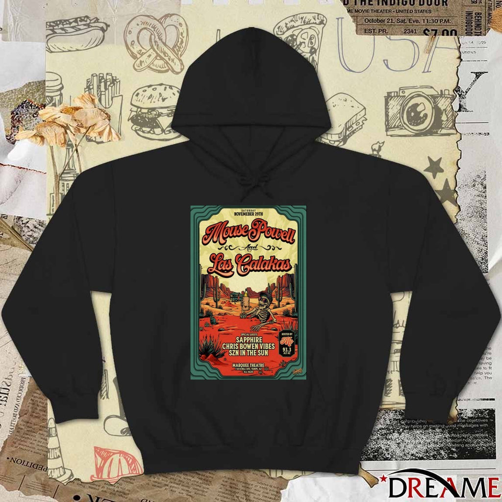 Poster Mouse Powell And Las Calakas At Marquee Theatre On November 29 2025 t-shirt