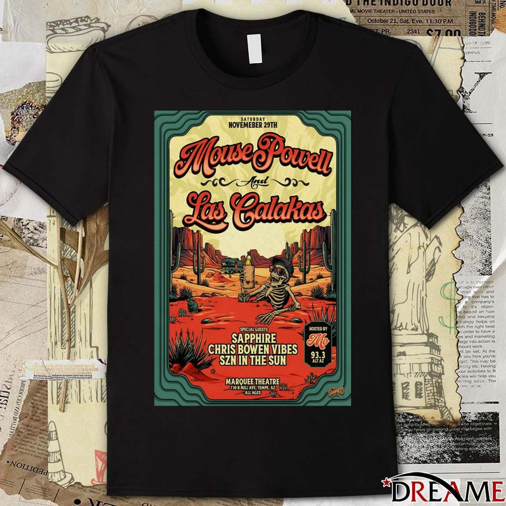 Poster Mouse Powell And Las Calakas At Marquee Theatre On November 29 2025 t-shirt