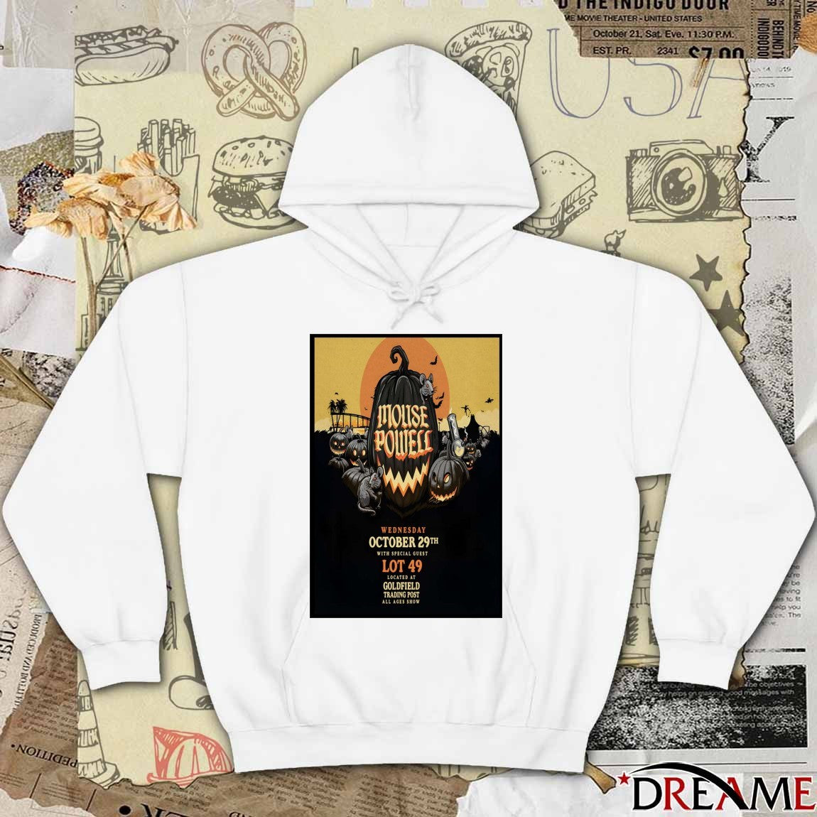 Poster Mouse Powell October 29 2025 Sacramento Tour At Goldfield Trading Post t–shirt