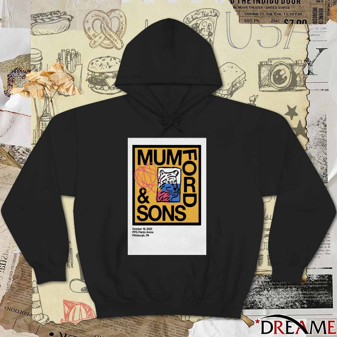Poster Mumford And Sons October 19 2025 PPG Paints Arena Pittsburgh Event t-shirt