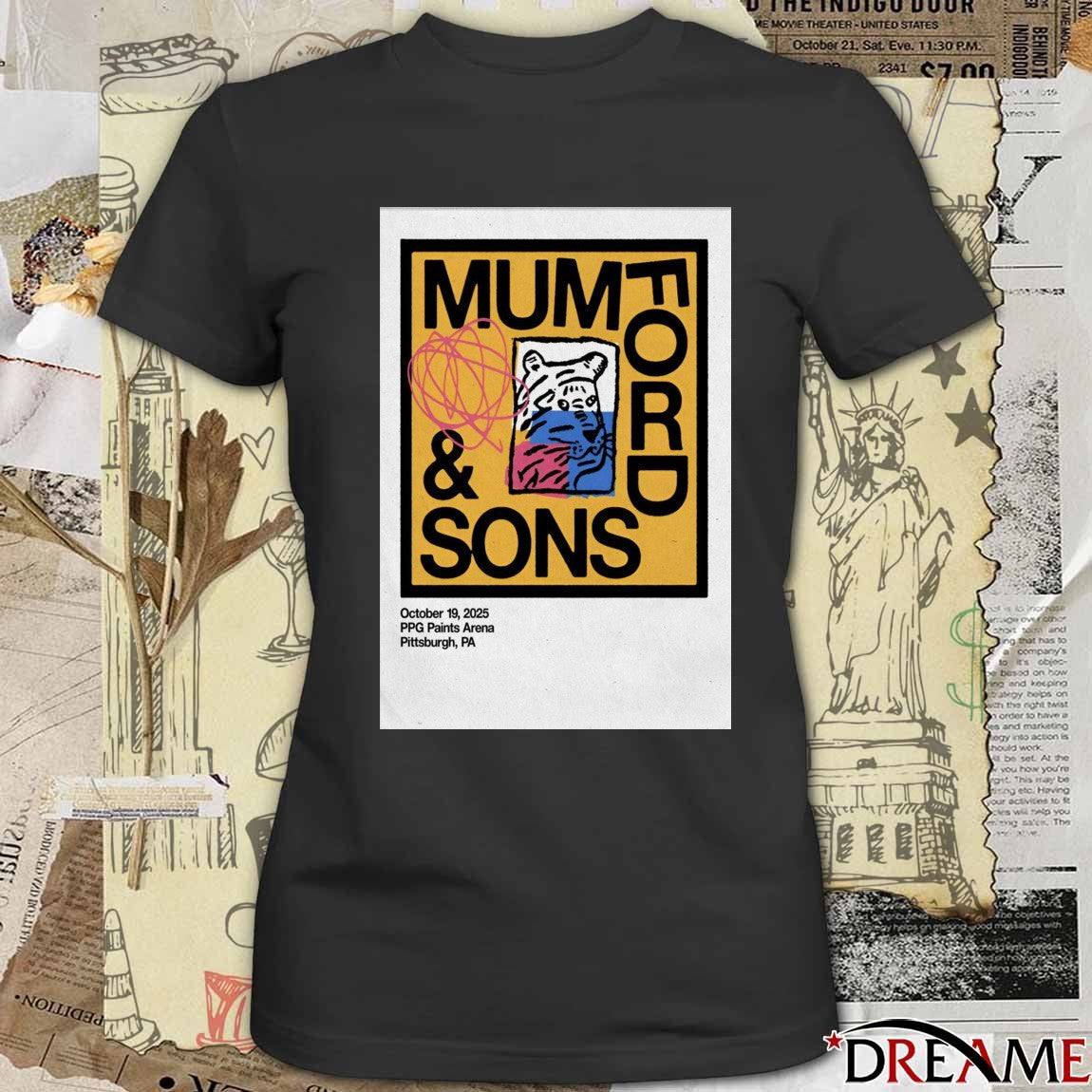 Poster Mumford And Sons October 19 2025 PPG Paints Arena Pittsburgh Event t-shirt