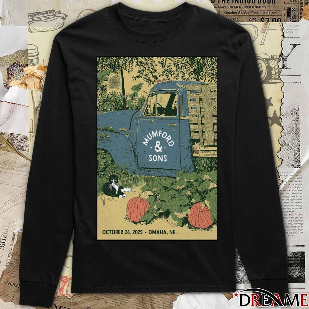 Poster Mumford & Sons Show Omaha, NE October 26 2025 t-shirt