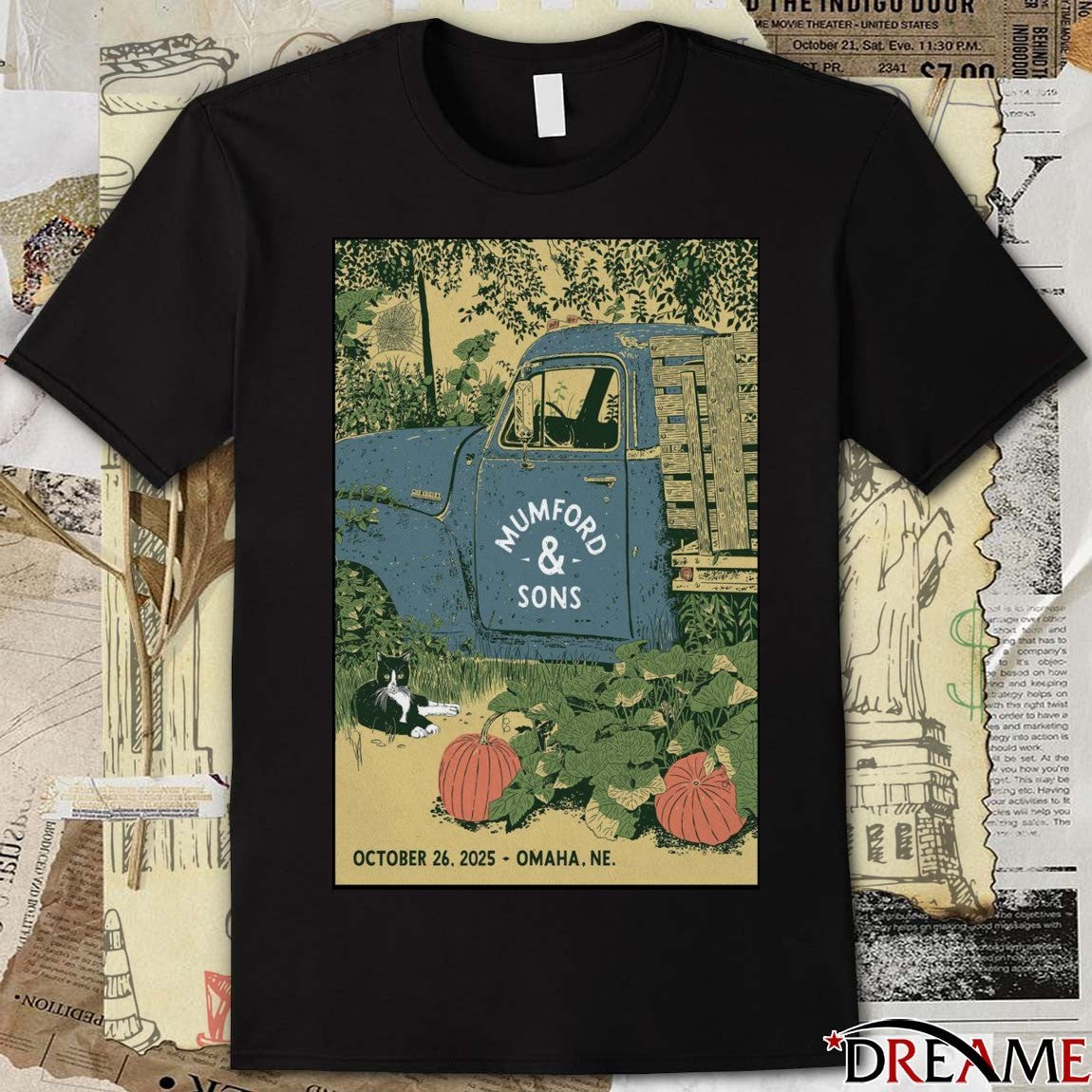Poster Mumford & Sons Show Omaha, NE October 26 2025 t-shirt